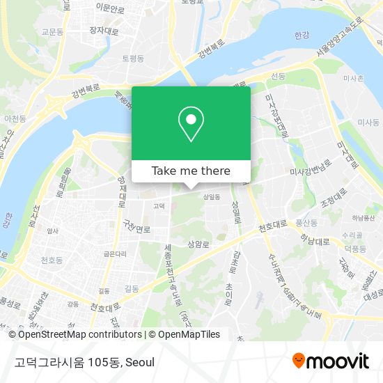 고덕그라시움 105동 map