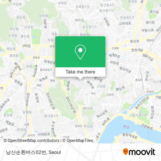 남산순환버스02번 map