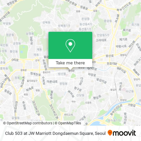 Club 503 at JW Marriott Dongdaemun Square map