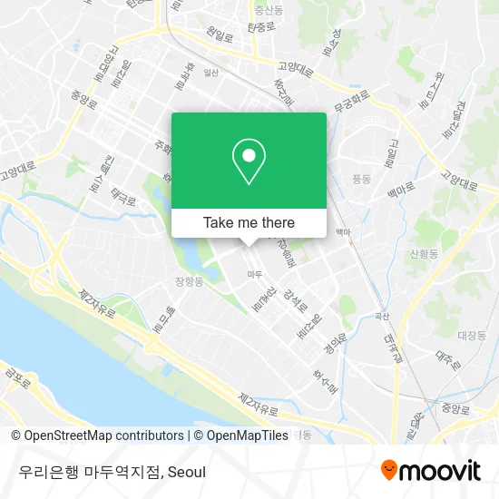 우리은행 마두역지점 map