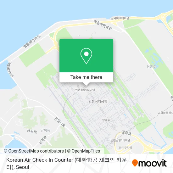 Korean Air Check-In Counter (대한항공 체크인 카운터) map
