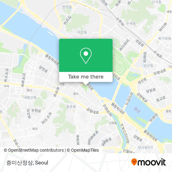 증미산정상 map