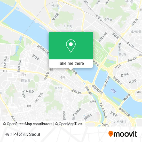 증미산정상 map