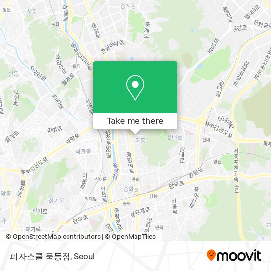 피자스쿨 묵동점 map