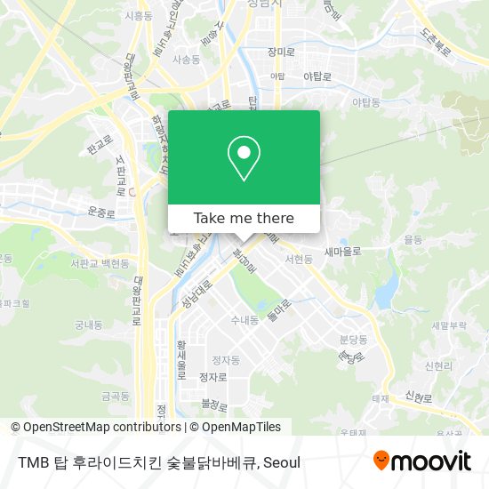 TMB 탑 후라이드치킨 숯불닭바베큐 map