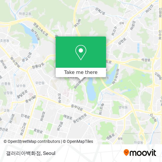 갤러리아백화점 map