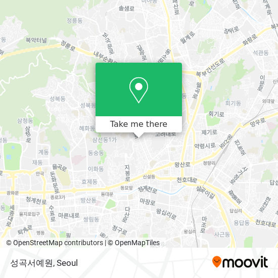 성곡서예원 map