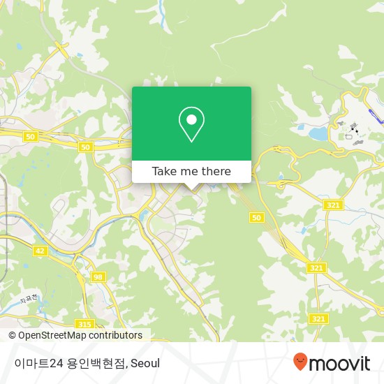 이마트24 용인백현점 map