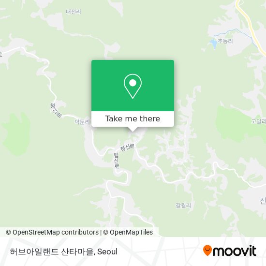 허브아일랜드 산타마을 map