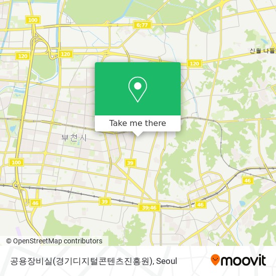 공용장비실(경기디지털콘텐츠진흥원) map