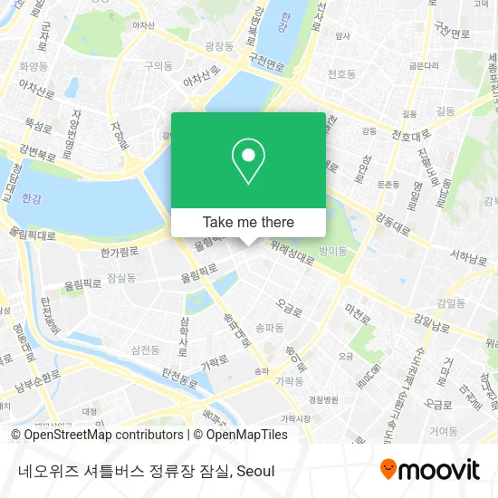 네오위즈 셔틀버스 정류장 잠실 map