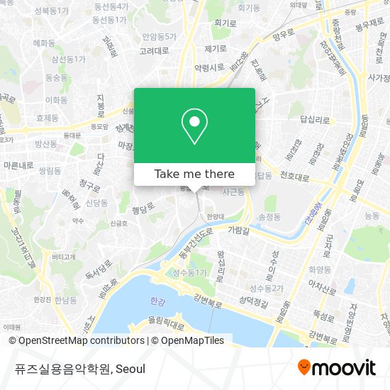 퓨즈실용음악학원 map