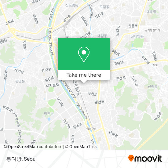 How to get to 봉다방 in 금천구, 서울시 by Subway or Bus | Moovit