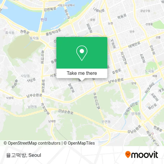 율고떡방 map