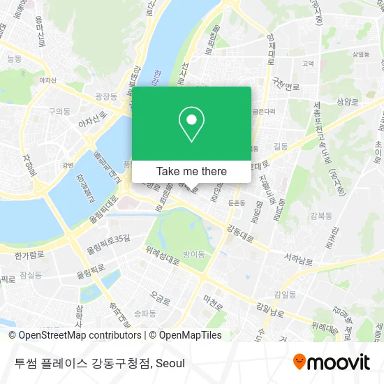 투썸 플레이스 강동구청점 map