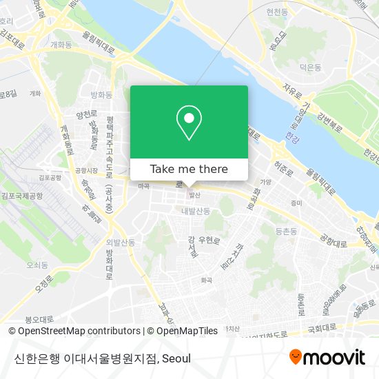 신한은행 이대서울병원지점 map