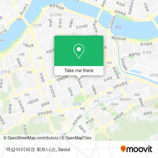 역삼아이파크 휘트니스 map