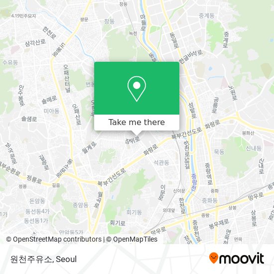 원천주유소 map