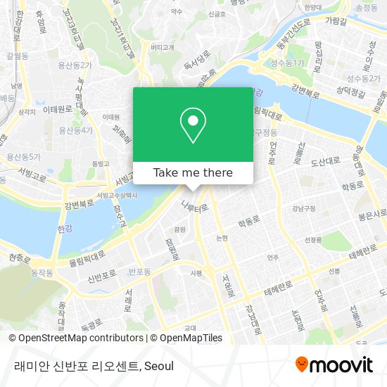 래미안 신반포 리오센트 map