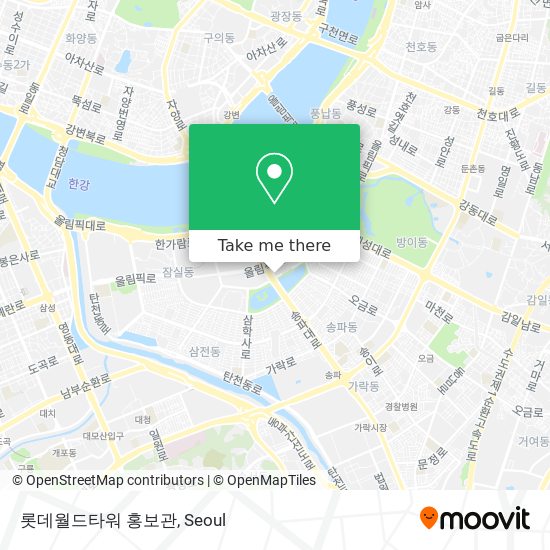 롯데월드타워 홍보관 map