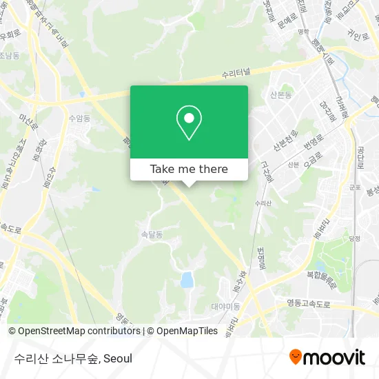수리산 소나무숲 map