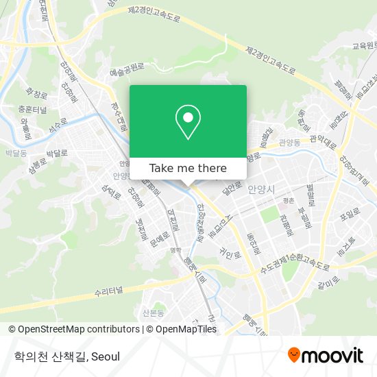 학의천 산책길 map