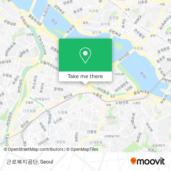 근로복지공단 map