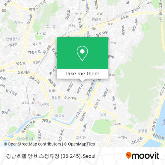 경남호텔 앞 버스정류장 (06-245) map