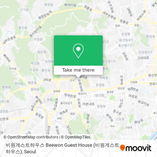 비원게스트하우스 Beewon Guest House map