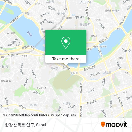 한강산책로 입구 map