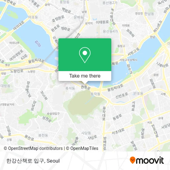 한강산책로 입구 map