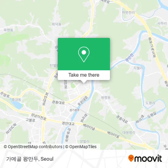 가메골 왕만두 map