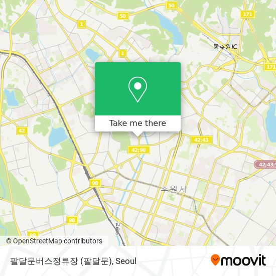 팔달문버스정류장 map