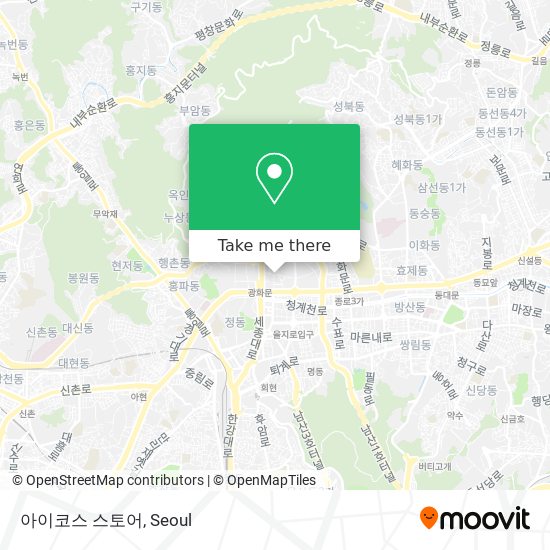 아이코스 스토어 map