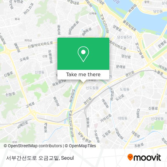 서부간선도로 오금교밑 map