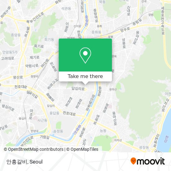 안흥갈비 map