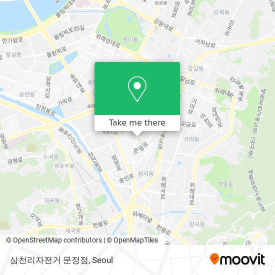 삼천리자전거 문정점 map