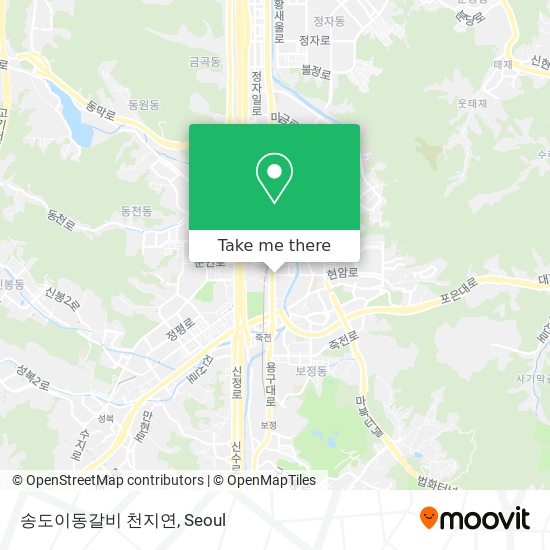 송도이동갈비 천지연 map