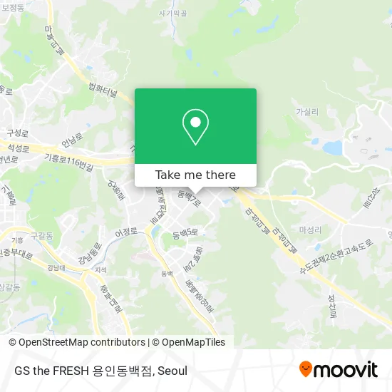 GS the FRESH 용인동백점 map