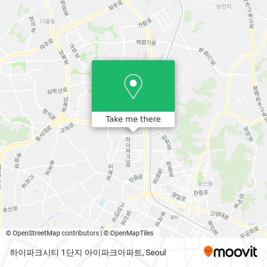 하이파크시티 1단지 아이파크아파트 map