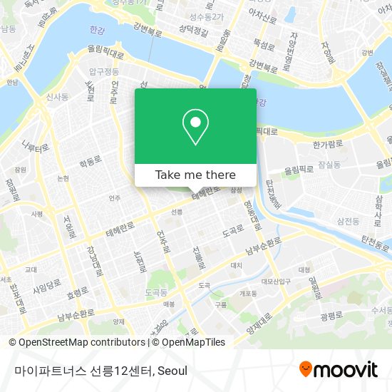마이파트너스 선릉12센터 map