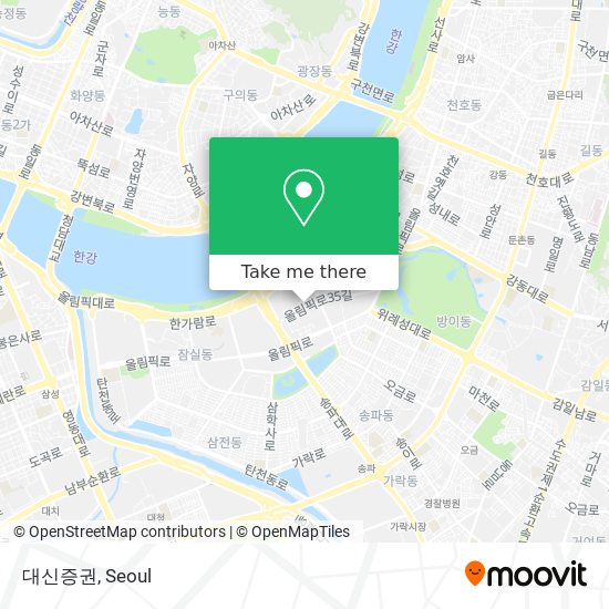 대신증권 map