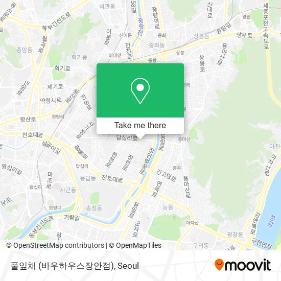 풀잎채 (바우하우스장안점) map