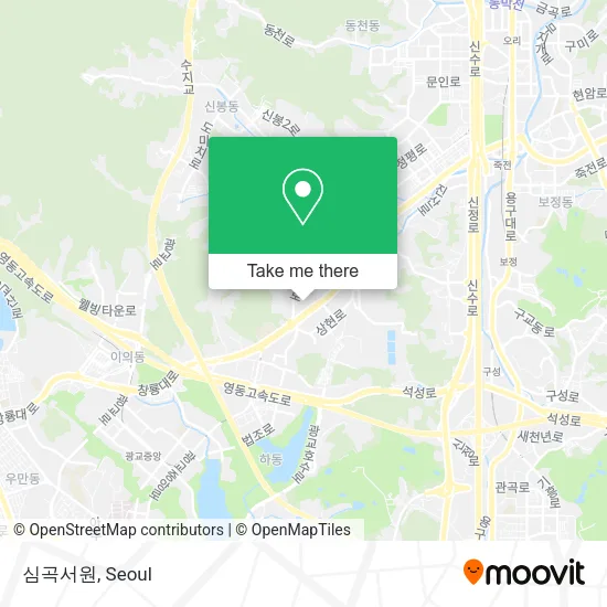 심곡서원 map