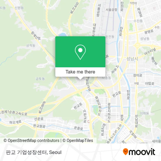 판교 기업성장센터 map