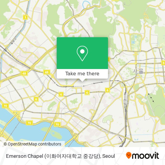 Emerson Chapel (이화여자대학교 중강당) map