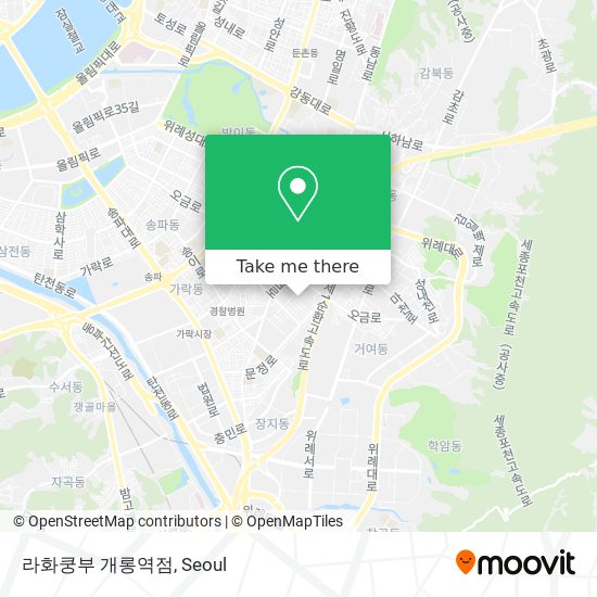 라화쿵부 개롱역점 map