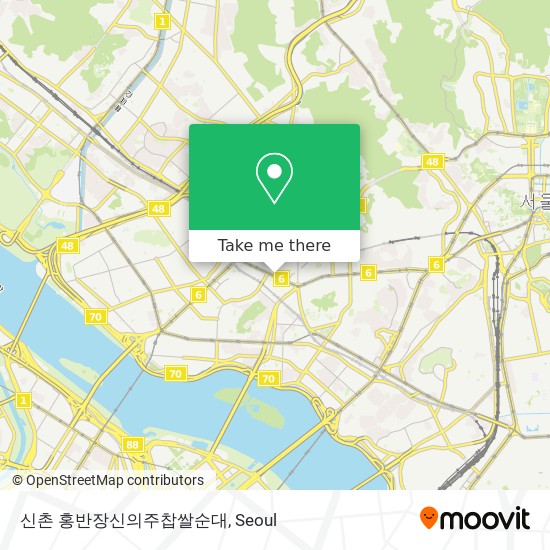 신촌 홍반장신의주찹쌀순대 map