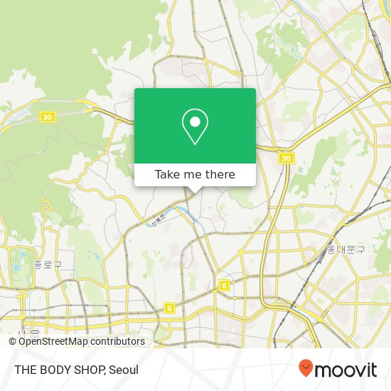 THE BODY SHOP map