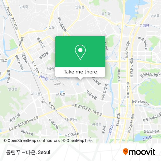 동탄푸드타운 map